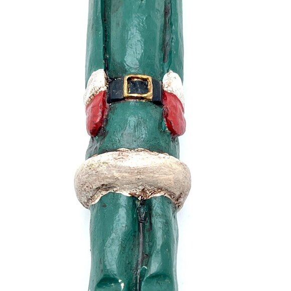 Jim Shore Christmas Pencil Santa Claus Green 1990 11.5” Tall KLE 2509 JS 7 - Picture 7 of 16